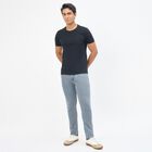 Men's Light Grey Slim Fit Five-Pocket Jeans, Light Grey, small
