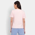 Ladies' Round Neck T-Shirt, हल्का गुलाबी, small image number null