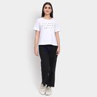 Ladies' Round Neck T-Shirt , सफ़ेद, small image number null