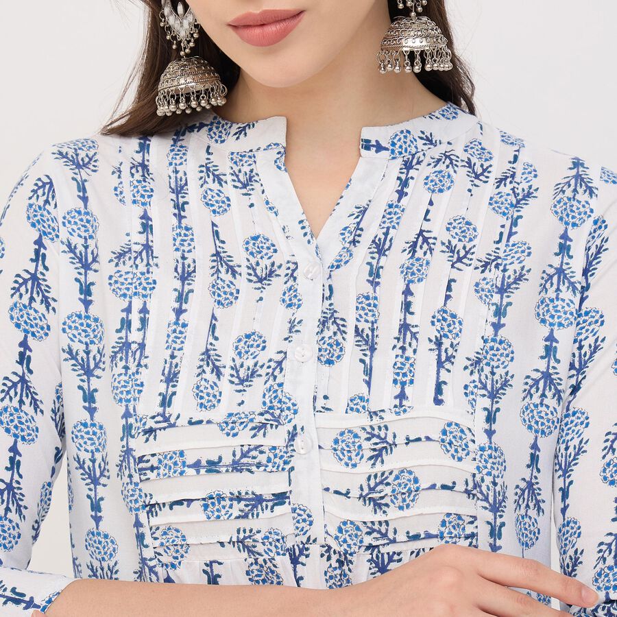 Ladies' Kurta, Off White, large image number null