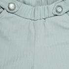 Girls' Light Sage Green Wide-Leg Pull-Up Trousers, Light Green, small image number null
