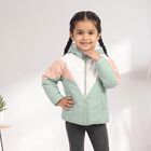 Girls' Mint Green Hooded Puffer Jacket, Light Green, small