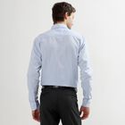 Men's Light Powder Blue Cotton Cut Away Collar Slim Fit Shirt, Light Blue, small image number null