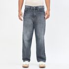 Men's Denim Blue Straight Fit Classic Jeans, Light Grey, small