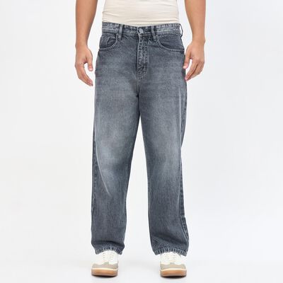 Men's Denim Blue Straight Fit Classic Jeans