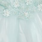 Girls' Frock , हल्का हरा, small image number null