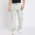 Men's 100% Cotton Track Pants , Light Grey, small image number null