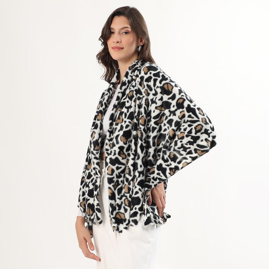 Ladies' Stole, काला, large image number null