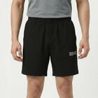 Men's Black Regular Fit Solid Shorts, Black, small
