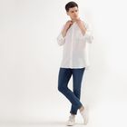 Men's Snow White Regular Collar Casual Shirt, सफ़ेद, small image number null