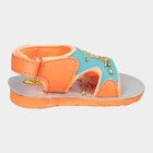 Boys Printed Slip-On Casual Sandals, Orange, small image number null