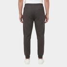 Men's Light Grey Grey Slim Fit Raised Seam Track Pants, Light Grey, small