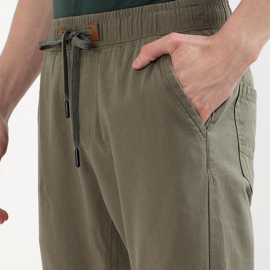 Men's Jogger Slim Fit Casual Trousers, Light Green, large image number null