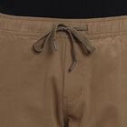 Men's Slim Fit Casual Trousers , Khaki, small