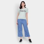 Ladies' 100% Cotton Round Neck T-Shirt , Light Green, small image number null