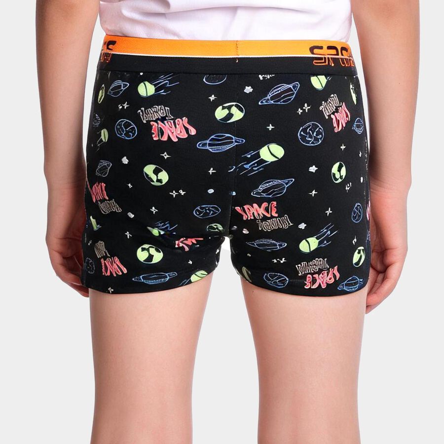 Boys Black Regular Fit Briefs, काला, large