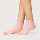 Women's Assorted Regular Fit Striped Pack of 3 Socks, Assorted, small