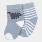 Infants' Socks (Pack of 2), Light Blue, small image number null