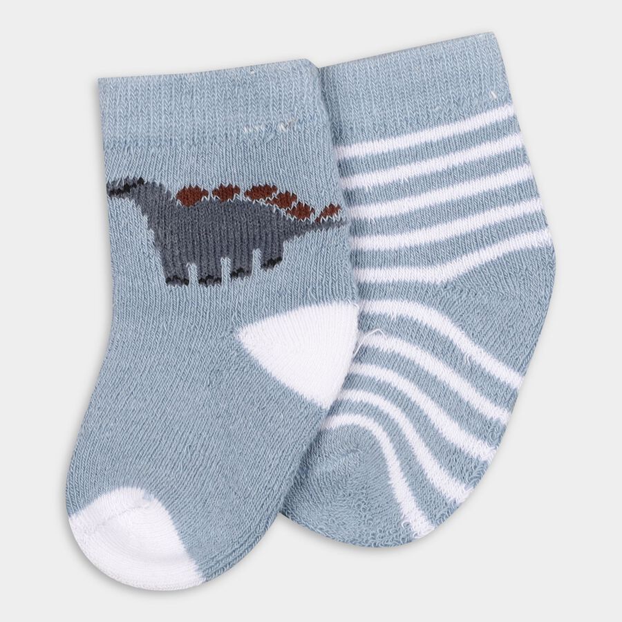 Infants' Socks (Pack of 2), Light Blue, large image number null