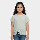 Girls' T-Shirt, हल्का हरा, small