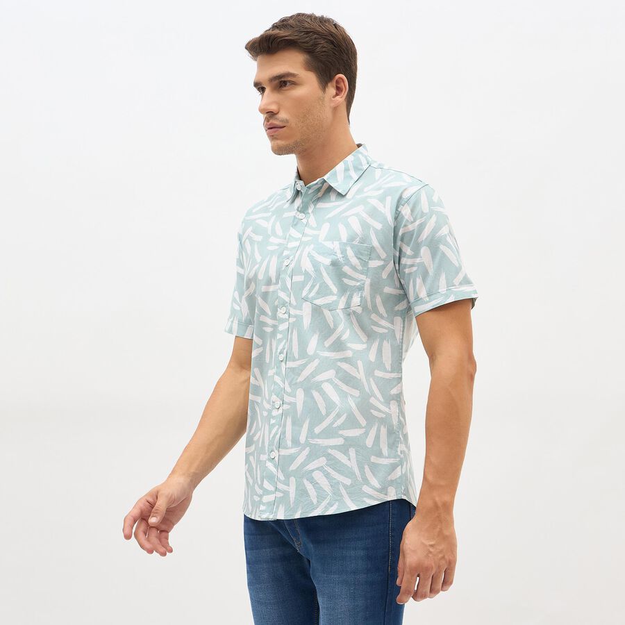 Men's Casual Shirt, Light Green, large image number null