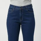 Women's Blue Slim Fit Classic Jeans, Mid Blue, small