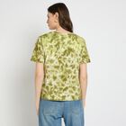 Ladies' 100% Cotton Round Neck T-Shirt , हल्का हरा, small image number null