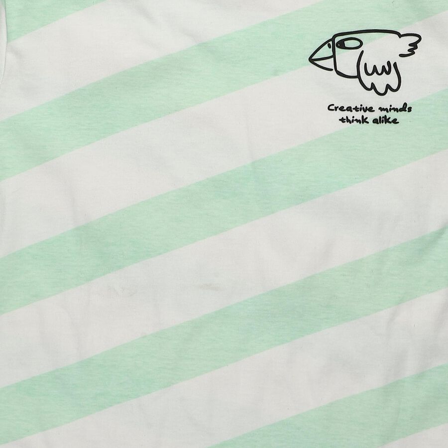 Boys' Half Sleeves T-Shirt, हल्का हरा, large