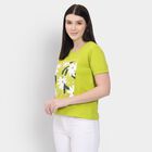 Ladies' Round Neck T-Shirt , हल्का हरा, small