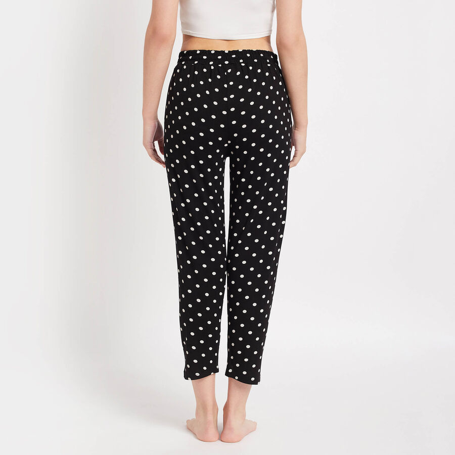 Solid Regular Trousers, Black, large image number null