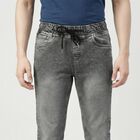 Men's Grey Slim Fit Classic Jeans, Light Grey, small