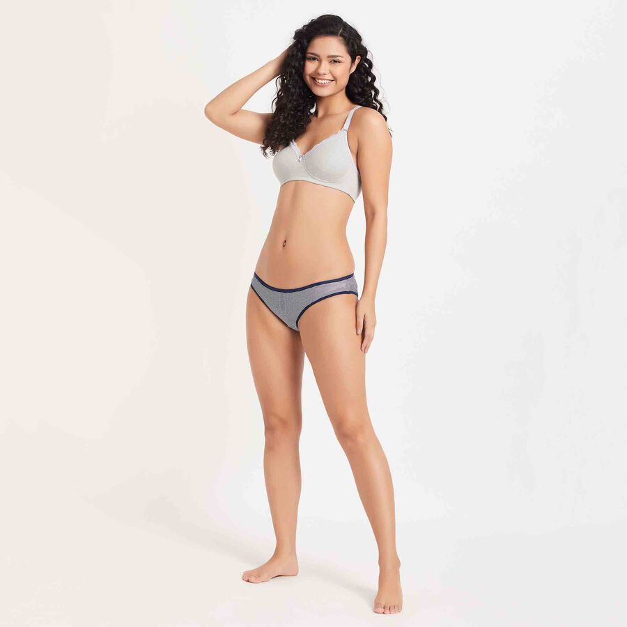 Printed Panty, Navy Blue, large image number null