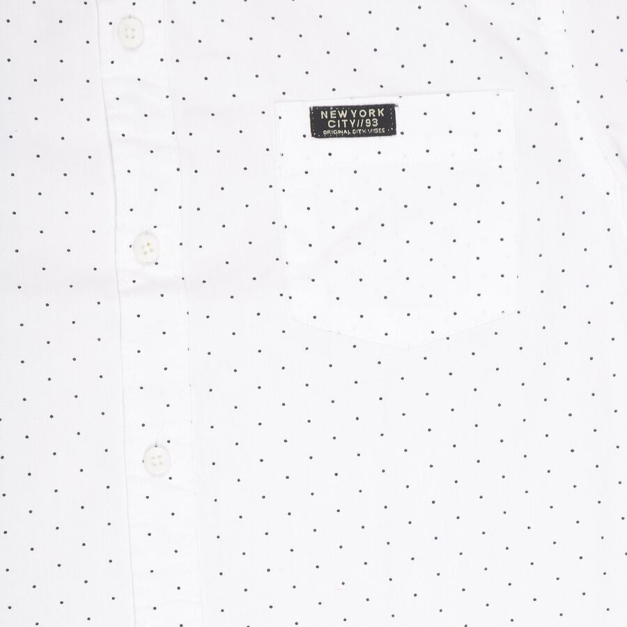 Boys' 100% Cotton Casual Shirt , White, large image number null