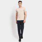Men's Round Neck Half Sleeves T-Shirt, Beige, small image number null