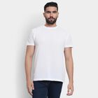 Men's Round Neck Half Sleeves T-Shirt , White, small image number null