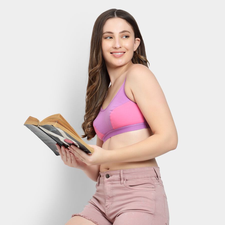 Ladies' Non-Padded Bra, Lilac, large image number null