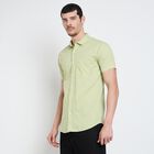 Men's 100% Cotton Casual Shirt , Light Green, small