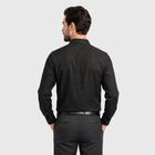 Men Black Regular Fit Formal Shirt, Black, small