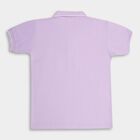 Boys' Light Lilac Round Neck Half Sleeves T-Shirt, लाइलेक, small image number null