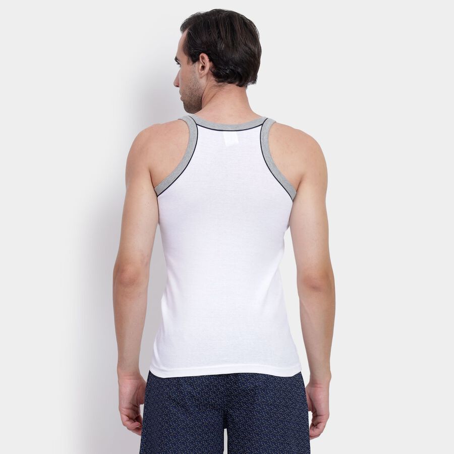 Men's Cotton Gym T-Shirt, सफ़ेद, large image number null