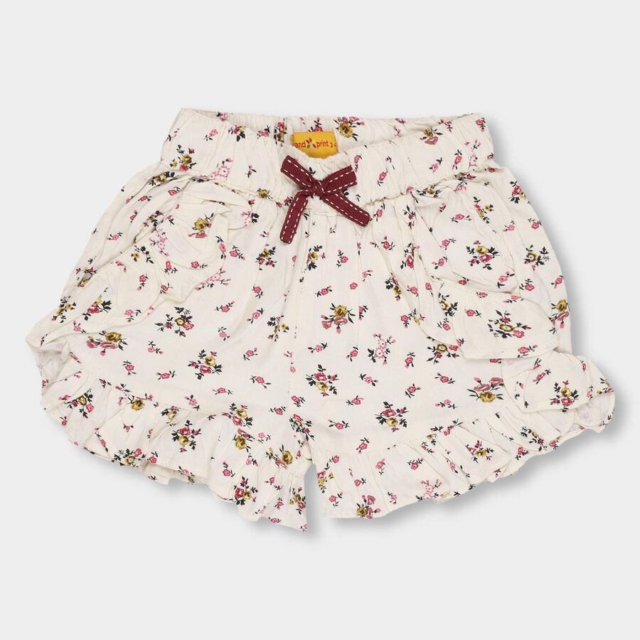 Girls' Shorts , Off White, large image number null
