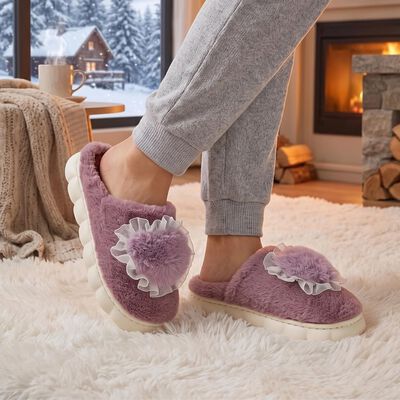 Women's Purple Slip-On House Slippers