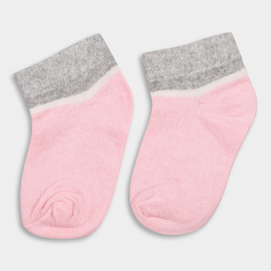 Girls' Socks, Light Grey, large image number null