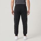 Men's Black Jogger Fit Graphic Printed Cotton Blend Pyjama, Black, small