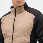Men's Muted Beige and Jet Black High Neck Casual Sweatshirt, Beige, small image number null