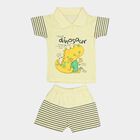 Infants Cotton Round Neck Baba Suit, Yellow, small image number null