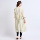 Ladies' 100% Cotton Kurta , ऑफ व्हाइट, small image number null