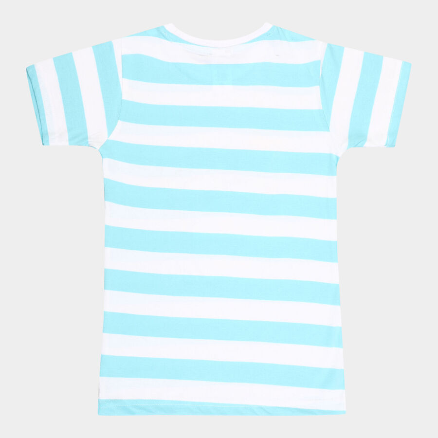 Boys Cotton T-Shirt, Light Blue, large image number null