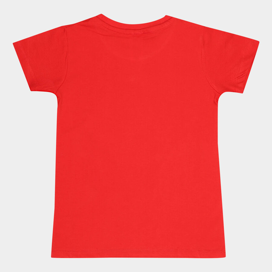 Boys Cotton T-Shirt, Red, large image number null