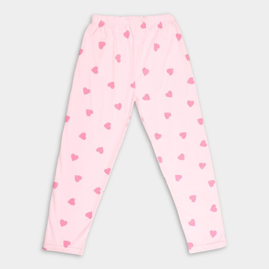 Girls' Pyjama, Light Pink, large image number null